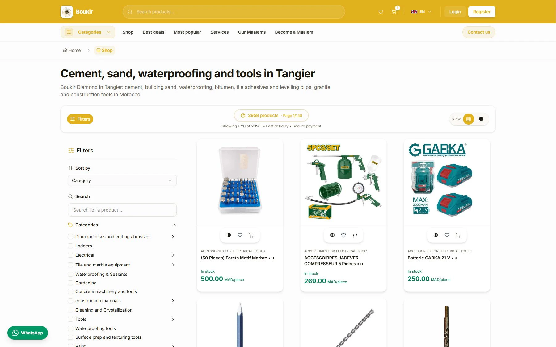 Boukir Diamond current public website